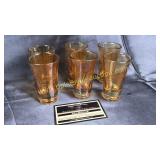 Set of 6 Italy iridescent shot glasses