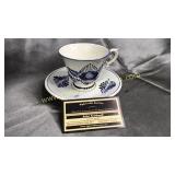 Delft blue cup and saucer