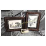 Pair of small New Orleans prints