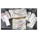 Basket of hand done pillow slips