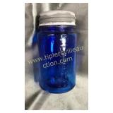 Cobalt Blue quart mason jar