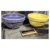 2 small McCoy stoneware bowls