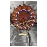 Amber carnival egg plate easel not included