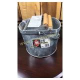 14qt pull thru wringer galvanized and mop head