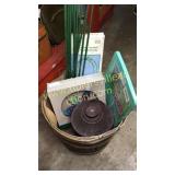 Basket of garden items