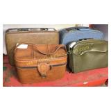4 pcs vintage luggage