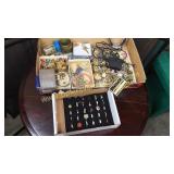 Costume jewelry box & rings