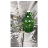 Jar & green jug