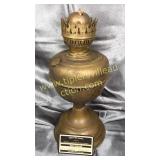 Antique brass oil lamp base