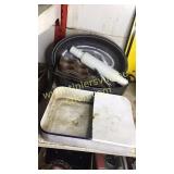 Group of enamel ware and bake ware