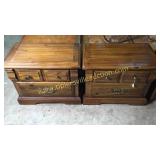 Pair of pine night stands sold 2x the bid