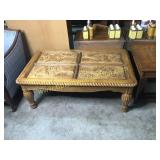 Carved coffee table