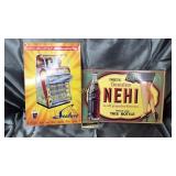 Modern nehi and seeburg metal signs