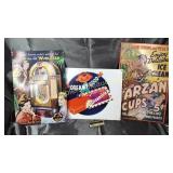 3 modern tin signs- Wurlitzer, dreamsicle And