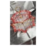 Mikasa embossed crystal 2 Tier Stand