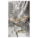 Etched decanter and stems