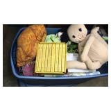 Tote of books and toys