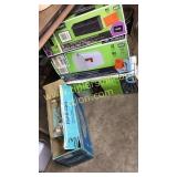 Mailboxes and light fixtures