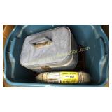 Tote with wiring and luggage