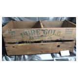 Pure gold fruit crate