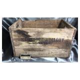 Hawthorne wooden dairy crate