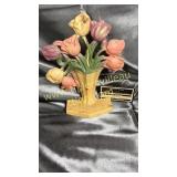 Cast iron tulip doorstop
