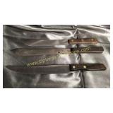 3 old Winchester kitchen knives