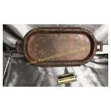 Cast iron oval griddle