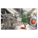 Vintage bottles and jars