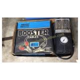 Booster cables and small, compressor