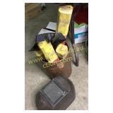 Welding rods and helmets