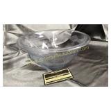 Sapphire Blue fire king glass mixing bowl