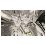 Group of crystal stemware