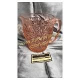 Pink depression pitcher