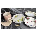 Group of plates, pottery, bowls