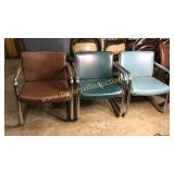 3 waiting room chairs