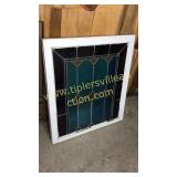 Gorgeous antique stain glass window in old c