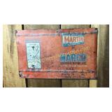 Martin oil metal sign 17x11h