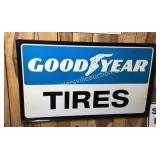 Vintage Goodyear tires sign brilliant color never