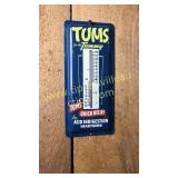 Vintage Tums small advertising thermometer 4x9h