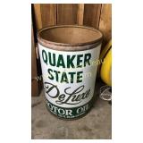 Quaker state barrel 28in tall