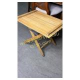 Small wooden folding table