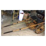 Amish solid oak pony cart