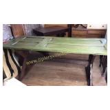 Green farm table