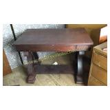 Mahogany library table