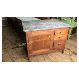 Primitive kitchen Hoosier style base 42w with