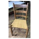 Primitive ladder back chair