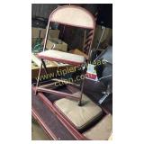 3 vintage metal folding kids chairs