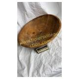 Old wooden dough bowl- has spilt