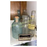 Vintage bottles and jars